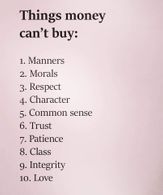 penge kan ikke købe alt